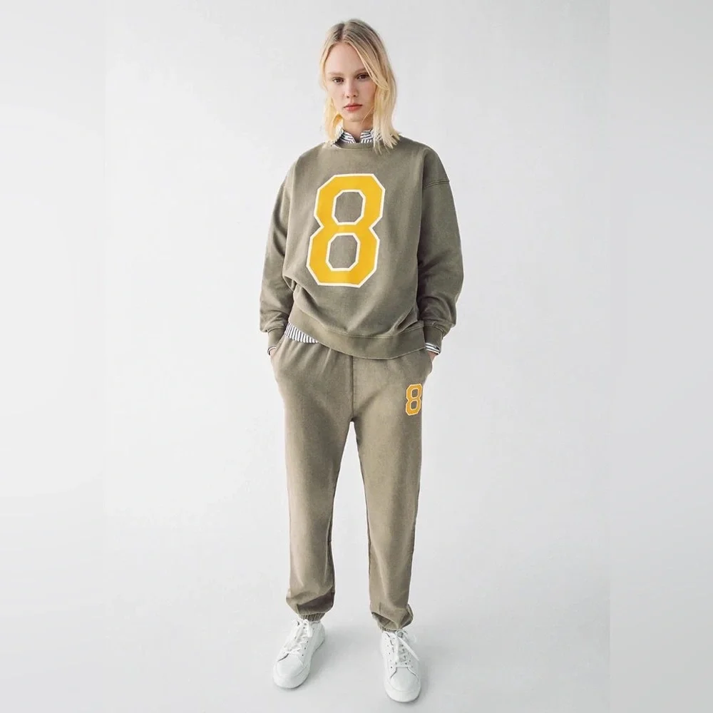 ππππ Washed Vintage look Sweatshirt Size L - Picture 9 of 10